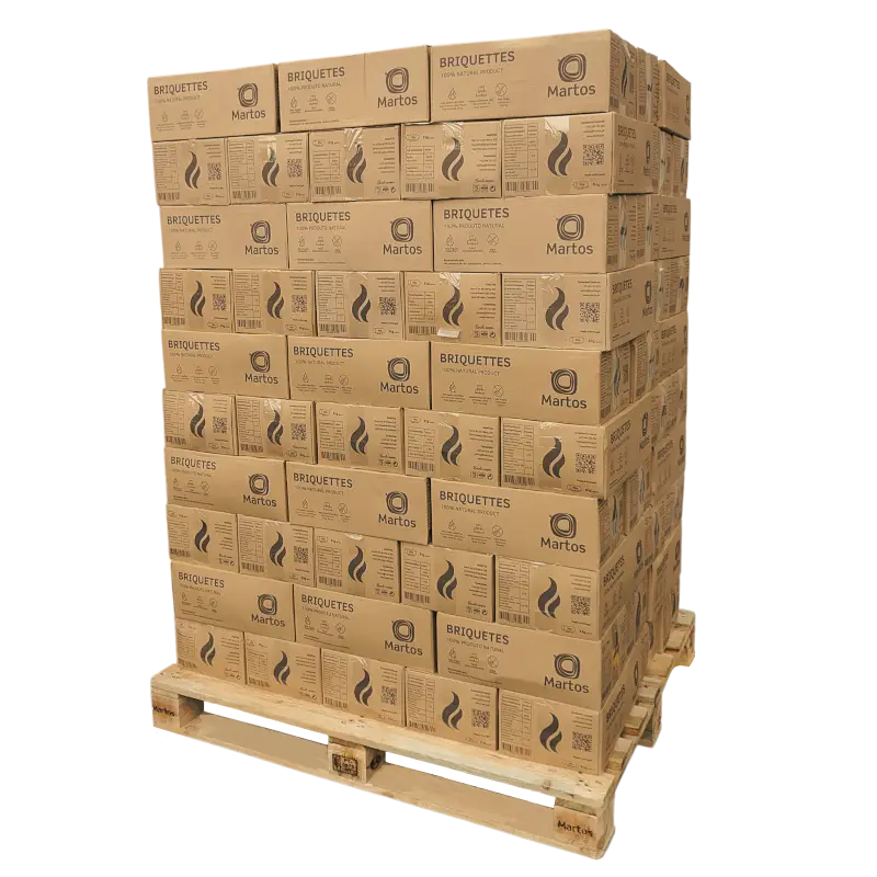 Palete de Briquetes Martos – 110 Caixas (9 kg cada) thumbnail 3